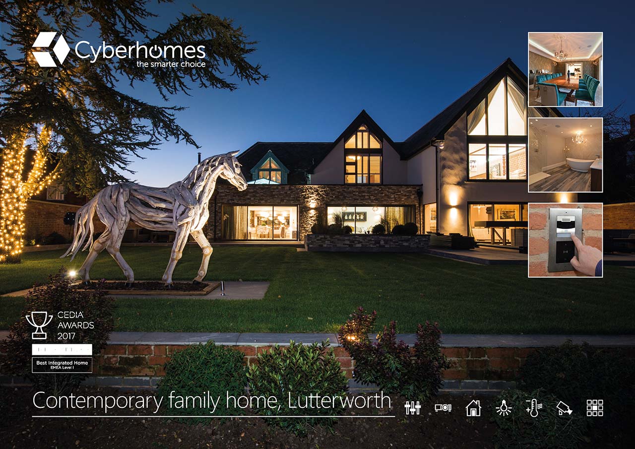 Download PDF of Cyberhomes 'Lutterworth contemporary family home' smart home case study